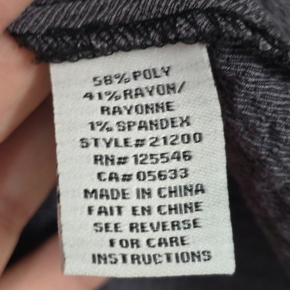 Habitat Clothes To Live In Shirt Womens Large Gray Cowl Neck Long Sleeve Minimal - Picture 5 of 12